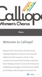 Mobile Screenshot of calliopewomenschorus.org